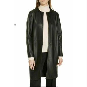 Fine leather lamb skin coat Vince size L new with tags